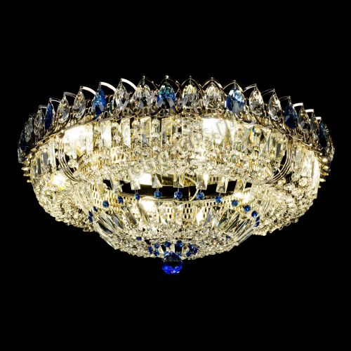 Люстра Кольцо Классика Пластинка синяя в Саратове Гусь Хрустальный