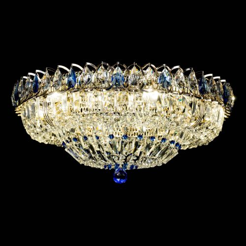 Люстра Кольцо Классика Пластинка синяя в Саратове Гусь Хрустальный