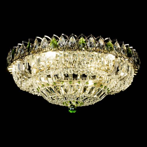 Люстра Кольцо Классика Пластинка зеленая в Саратове Гусь Хрустальный