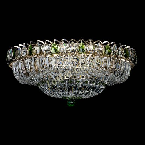 Люстра Кольцо Классика Пластинка зеленая в Саратове Гусь Хрустальный