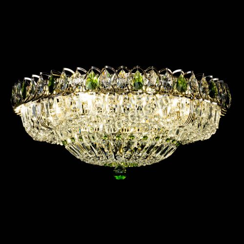 Люстра Кольцо Классика Пластинка зеленая в Саратове Гусь Хрустальный