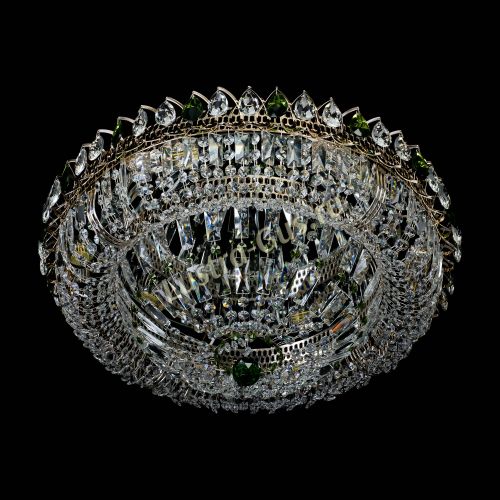 Люстра Кольцо Классика Пластинка зеленая в Саратове Гусь Хрустальный