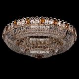 Люстра Классика цветная, диаметр 800 мм, цвет золото, Люстры Гусь Хрустальный