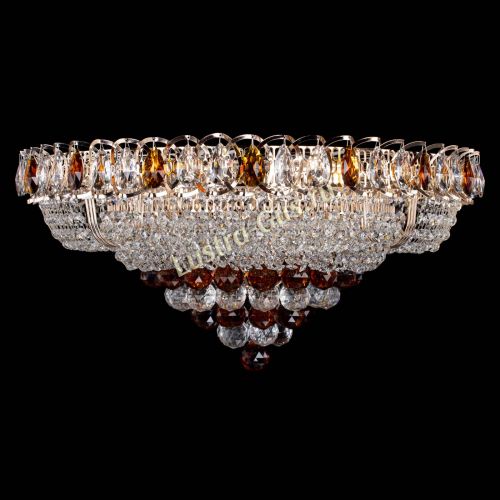 Люстра Кольцо пирамида шар 40 мм чайный в Саратове Гусь Хрустальный