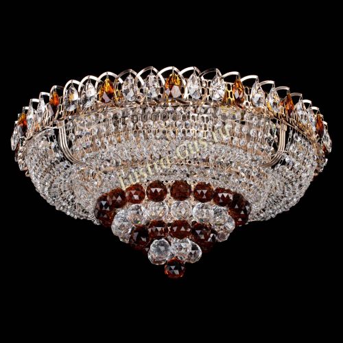 Люстра Кольцо пирамида шар 40 мм чайный в Саратове Гусь Хрустальный