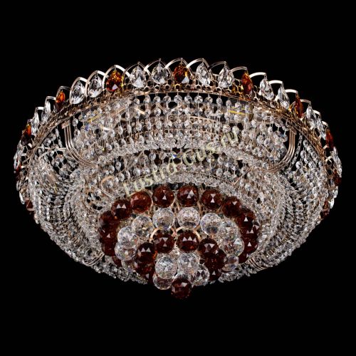 Люстра Кольцо пирамида шар 40 мм чайный в Саратове Гусь Хрустальный