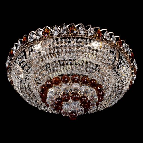 Люстра Кольцо пирамида шар 40 мм чайный в Саратове Гусь Хрустальный