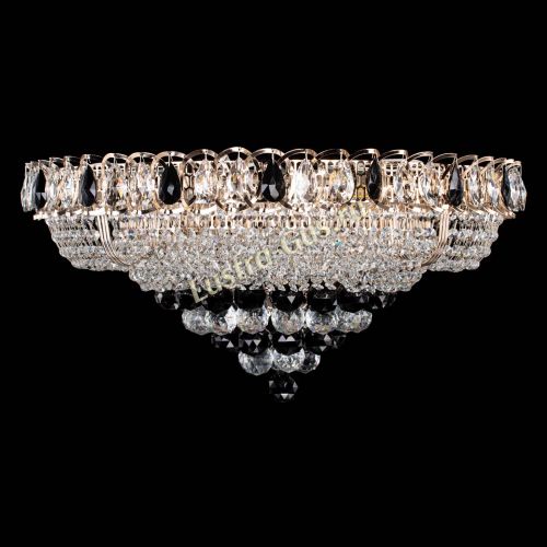 Люстра Кольцо пирамида шар 40 мм черная в Саратове Гусь Хрустальный