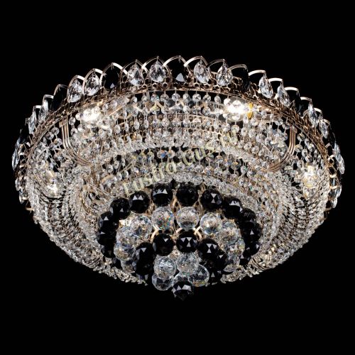 Люстра Кольцо пирамида шар 40 мм черная в Саратове Гусь Хрустальный