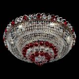 Люстра Кольцо пирамида шар 40 мм красная в Саратове