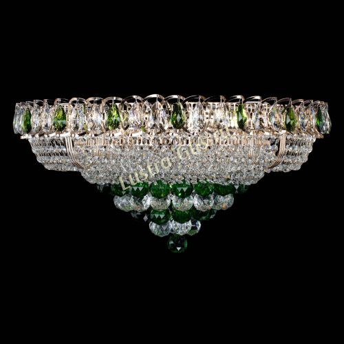 Люстра Кольцо пирамида шар 40 мм зеленая в Саратове Гусь Хрустальный