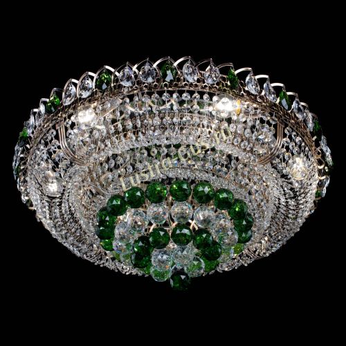 Люстра Кольцо пирамида шар 40 мм зеленая в Саратове Гусь Хрустальный