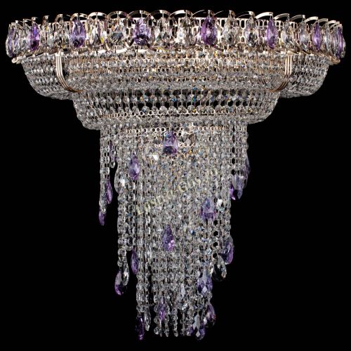 Люстра Кольцо №10 фиолетовая в Саратове Гусь Хрустальный