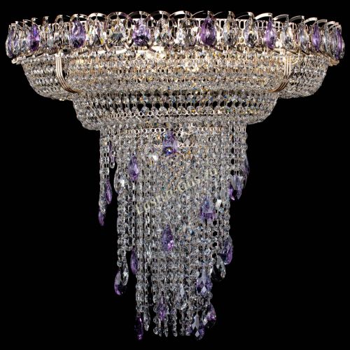 Люстра Кольцо №10 фиолетовая в Саратове Гусь Хрустальный