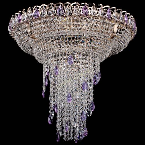 Люстра Кольцо №10 фиолетовая в Саратове Гусь Хрустальный