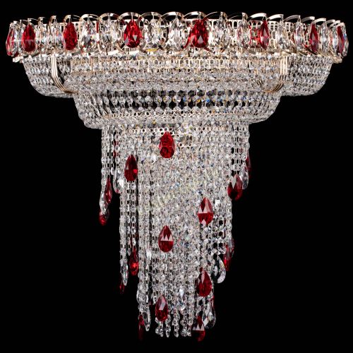 Люстра Кольцо №10 красная в Саратове Гусь Хрустальный