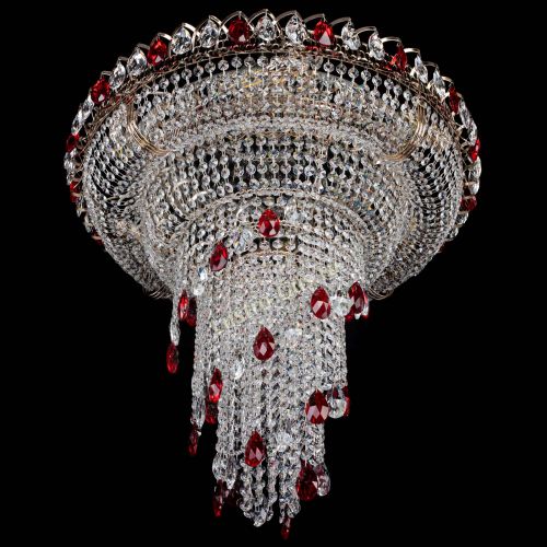 Люстра Кольцо №10 красная в Саратове Гусь Хрустальный