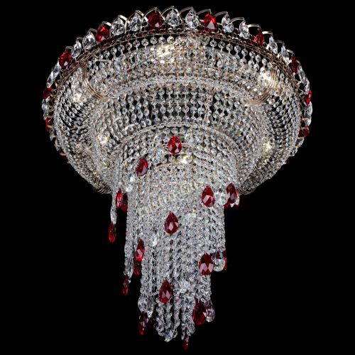 Люстра Кольцо №10 красная в Саратове Гусь Хрустальный