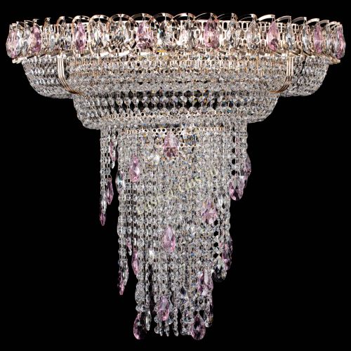 Люстра Кольцо №10 розовая в Саратове Гусь Хрустальный