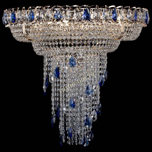 Люстра Кольцо №10 синяя в Саратове Гусь Хрустальный