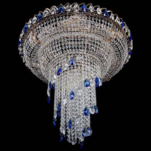 Люстра Кольцо №10 синяя в Саратове Гусь Хрустальный