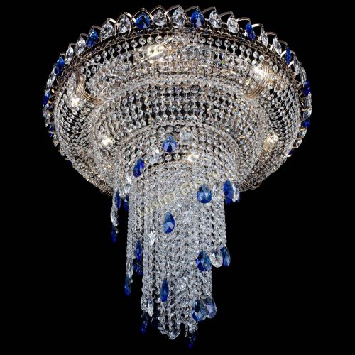 Люстра Кольцо №10 синяя в Саратове Гусь Хрустальный