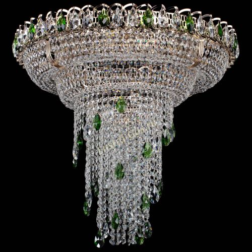Люстра Кольцо №10 зеленая в Саратове Гусь Хрустальный