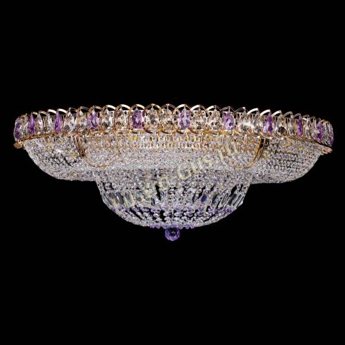 Люстра Кольцо Классика фиолетовая 800 мм в Саратове Гусь Хрустальный