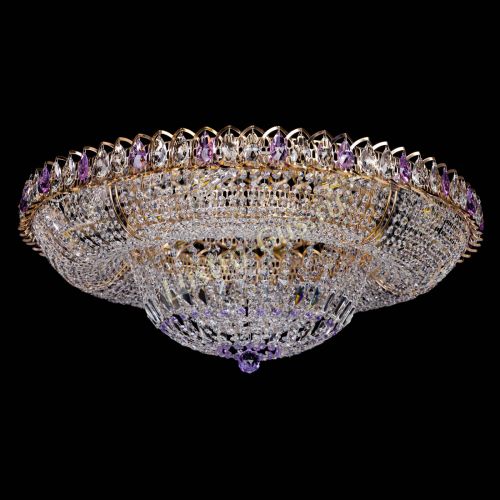 Люстра Кольцо Классика фиолетовая 800 мм в Саратове Гусь Хрустальный
