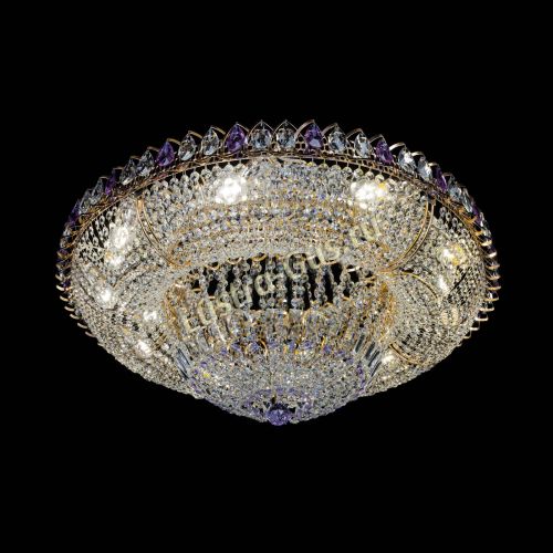 Люстра Кольцо Классика фиолетовая 800 мм в Саратове Гусь Хрустальный