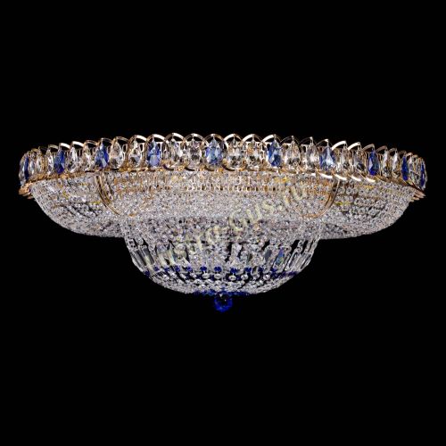 Люстра Кольцо Классика синее 800 мм  в Саратове Гусь Хрустальный