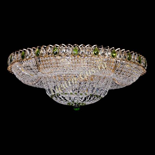 Люстра Кольцо Классика зеленое 800 мм  в Саратове Гусь Хрустальный