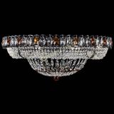 Люстра Кольцо Классика №8 Черная с чайными подвесками в Саратове