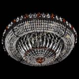 Люстра Кольцо Классика №8 Черная с чайными подвесками в Саратове