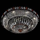 Люстра Кольцо Классика №8 Черная с чайными подвесками в Саратове