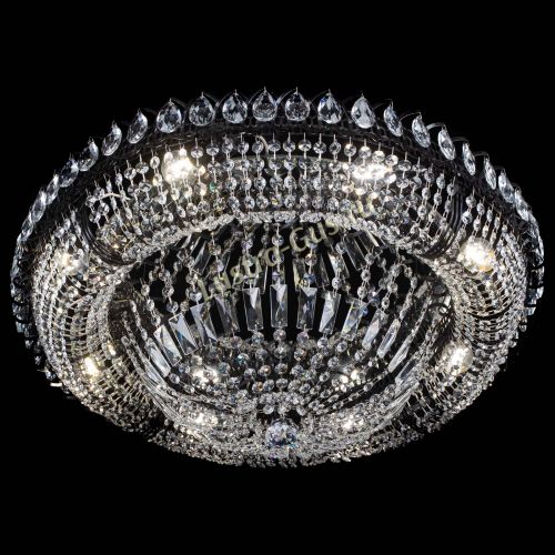 Люстра Кольцо Классика №8 Черная в Саратове Гусь Хрустальный