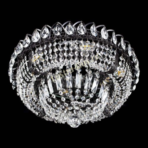 Люстра Кольцо Классика Черная в Саратове Гусь Хрустальный