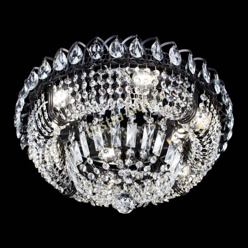 Люстра Кольцо Классика Черная в Саратове Гусь Хрустальный