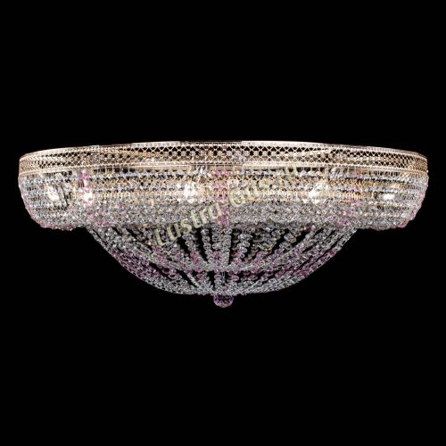 Люстра Кольцо Классика Венеция розовая в Саратове Гусь Хрустальный