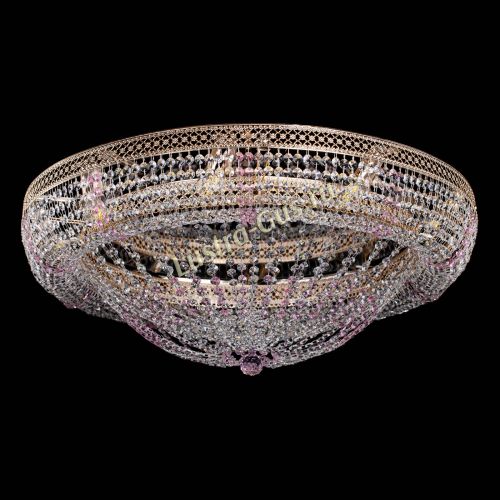 Люстра Кольцо Классика Венеция розовая в Саратове Гусь Хрустальный