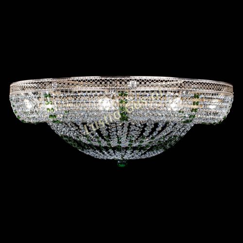 Люстра Кольцо Классика Венеция зеленая в Саратове Гусь Хрустальный