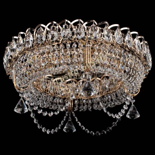 Люстра Кольцо Ожерелье конус в Саратове Гусь Хрустальный