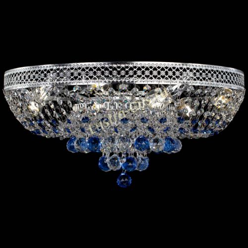 Люстра Кольцо Венеция №44 синяя в Саратове Гусь Хрустальный