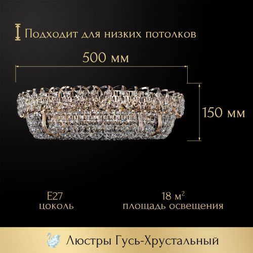 Люстра Кольцо оптикон в Саратове Гусь Хрустальный