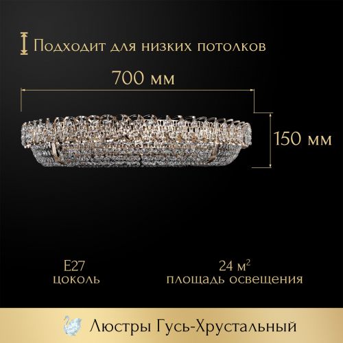 Люстра Кольцо оптикон в Саратове Гусь Хрустальный