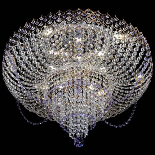 Люстра Корона №11 фиолетовая в Саратове Гусь Хрустальный