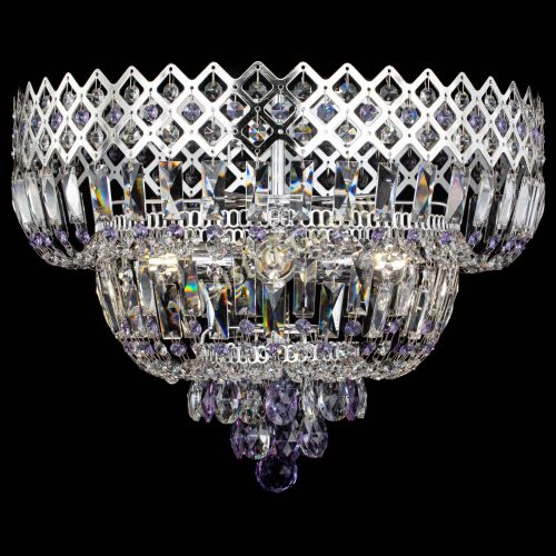 Люстра Корона №5 фиолетовая в Саратове Гусь Хрустальный