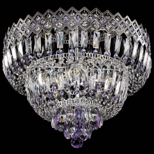 Люстра Корона №5 фиолетовая в Саратове Гусь Хрустальный