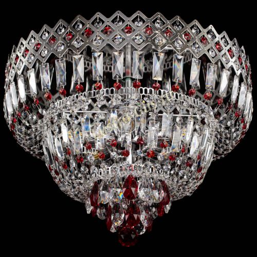 Люстра Корона №5 красная в Саратове Гусь Хрустальный