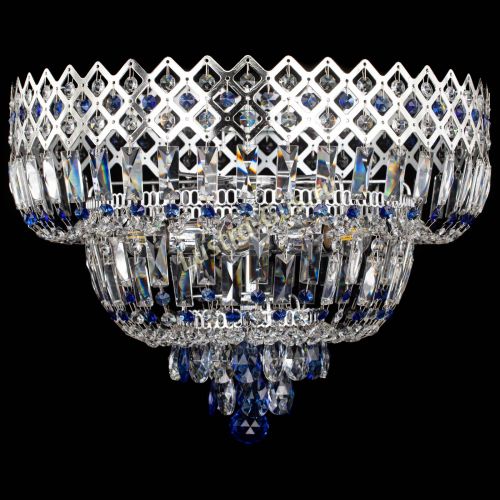 Люстра Корона №5 синяя в Саратове Гусь Хрустальный